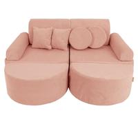 Canapé Pocket 120 cm velours 12 pcs SLIMCORD enfant modulable mousse OEKO TEX jeu