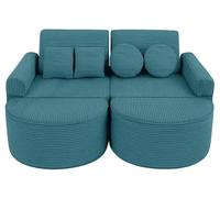 Canapé Pocket 120 cm velours côtelé 12 pcs AESTHETIC enfant modulable mousse OEKO TEX jeu