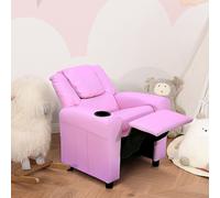 Canapé pour enfants avec dossier réglable, fauteuil relax pour enfants, canapé-lit en mousse de polyuréthane, couleur rose. Dimensions : 62 x 56 x 69 cm. Poids maximal supporté : 65 kg. Structure en b