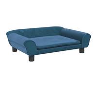 Canapé pour enfants bleu 70x45x26 cm velours