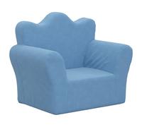 Canapé pour enfants bleu peluche douce