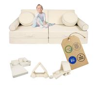 Canapé pour enfants en mousse 10 pièces – canapé modulaire pour enfants et adultes avec housses lavables