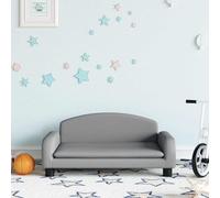 Canapé pour Enfants en Tissu Gris Clair avec Cadre Solide, Rembourrage en Mousse Confortable, Dimensions Compactes 70x45x30 cm, Idéal pour Enfants de 3 à 6 Ans, Usage Sécurisé et Design Élégant