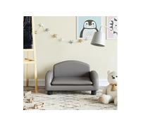 vidaXL Canapé Enfant Gris