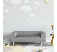 Canapé pour enfants gris clair 70x45x26,5 cm velours Gris G