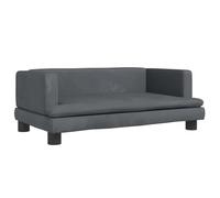 vidaXL Canapé pour enfants 80x45x30 cm velours gris foncé