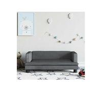 vidaXL Canapé pour enfants 80x45x30 cm velours gris foncé