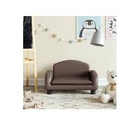 vidaXL Canapé pour enfants 50x40x30 cm similicuir Marron