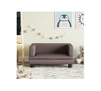 vidaXL Canapé pour enfants marron - 60x40x30 cm - Similicuir
