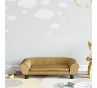 Canapé pour enfants marron 70x45x26 cm velours Marron G