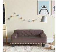Canapé pour enfants marron 70x45x30 cm similicuir Marron G