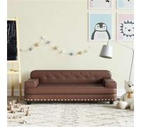 Canapé pour enfants marron 90x53x30 cm similicuir Marron G