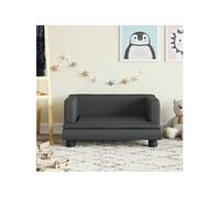 Vidaxl Canapé Pour Enfants Noir 60x40x30 Cm Similicuir Noir