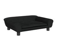 Canapé pour enfants noir 70x45x26 cm velours