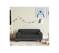 Vidaxl Canapé Pour Enfants Noir 70x45x30 Cm Similicuir Noir