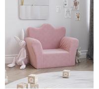 Canapé pour enfants rose peluche douce