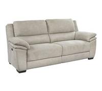 ASTIO - Canapé Relax Electrique 3 Places Tissu Majestic Beige