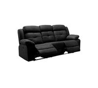 Canapé Relax Manuel 3 Places Gris - FABARES - ALTOBUY Gris G
