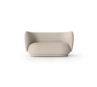Ferm Living Canapé bouclé Rico 2 places Wool bouclé natural