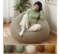 Canapé rond gonflable, fauteuil gonflable de camping, canapé mou gonflable, fauteuil gonflable, fauteuil gonflable pliable et portable, convient pour le salon, la chambre, la salle de lecture, le balc