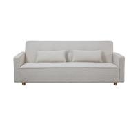Concept Usine - Canapé convertible 3 places Copenhague scandinave velours côtelé beige