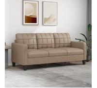 Canapé scandinave de relaxation MVS - Canapé à 3 places Cappuccino 180 cm Similicuir,30,1 Kg