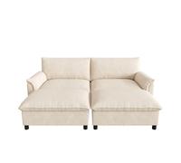 Canapé sectionnel modulaire Cloud, Beige Aosom France