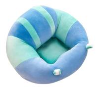 Canapé Siège Chaise Bébé Tout Doux Assis Confort Peluche Jouet Support pour Fille Garçon dans Maison 3-16 mois Vert et bleu