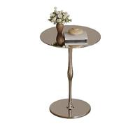 Canapé Table Basse Petite Table Basse en Acier Inoxydable, éclairage latéral de canapé, Appartement Luxe, Salon, Maison, Coin Rond