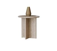 Canapé Table Basse Table d'appoint de canapé en travertin for la Maison, Style rétro, for Salon, Balcon marbre, Chambre à Coucher, Loisirs, Petits Meubles Rangement