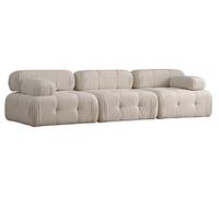 Canapé tissu Doblo 3 places bouclette crème 300 x 100 x h80