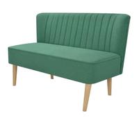Canapé - vidaXL - 2 places - Tissu Vert - Design Contemporain - Confort Moelleux