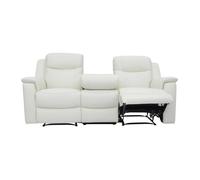 Canapés 3 places 2 places et un fauteuil relax EVASION en cuir - Blanc ivoire