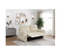 Canapés de relaxation ROSS électriques 3 et 2 places et fauteuil en tissu antitache - Beige