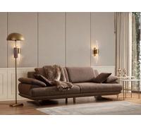 Canapés de salon marron Designer 3+3+1 places Garniture monoplace 3pcs