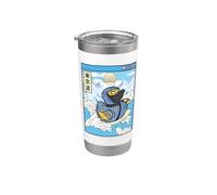 Canard en caoutchouc Ninja Great Waves Anime Kawaii Esthétique Gobelet isotherme en acier inoxydable double paroi