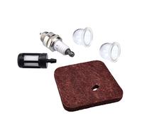 Cancanle Filtre à air filtre à carburant bougie d'allumage ampoule d'amorçage de carburateur pour Stihl FS38 FS45 FS46 FS55 HS45 FC55 KM55 Débroussailleuse Coupe-bordures