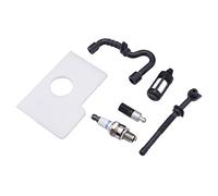 Cancanle Filtre à air filtre à carburant filtre à huile bougie d'allumage tuyau d'huile conduite de carburant pour Stihl 017 018 MS170 MS180 Tronçonneuse
