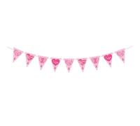 Cancer Sein Drapeau,Bannière Octobre Rose Deco, Panneau De Décoration de Sensibilisation au Cancer du Sein, Bannière de Fanion en Ruban Rose pour Fournitures Fête