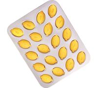 CANDeal Muffin Gâteau Pan, 20-cavité Non-stick Moules à pâtisserie en forme de citron pour la cuisson au four
