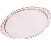 CANDeal Poêle à pizza de 14 pouces Plaque à pizza antiadhésive en acier au carbone Plaque à pizza perforée avec trous Moule à pizza pour accessoires de cuisson au four