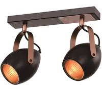 Candellux Anica plafonnier 2x40 W noir-cuivre 92-81797