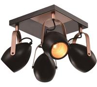 Candellux Anica plafonnier 4x40 W noir-cuivre 98-83128
