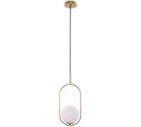 Candellux Cordel lampe suspendue 1x28 W blanc-laiton 31-73457