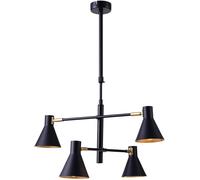 Candellux Less plafonnier 4x40 W noir-doré 34-72689