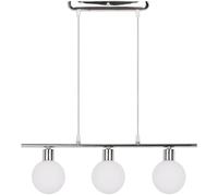 Candellux Oden lampe suspendue 3x40 W blanc-chrome 33-03263