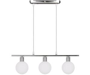 Candellux Oden lampe suspendue 3x40 W blanc-chrome 33-03263