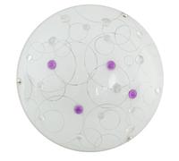 Candellux Plafonnier LED verre - Blanc