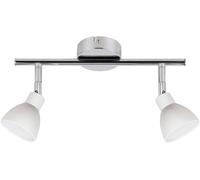 Candellux Roy plafonnier 2x5 W blanc-chrome 92-67555