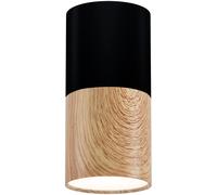 Candellux Tuba plafonnier 1x15 W noir-bois 2282862
